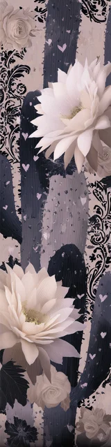 Free cactus bookmark featuring a beautiful light cactus with flowers